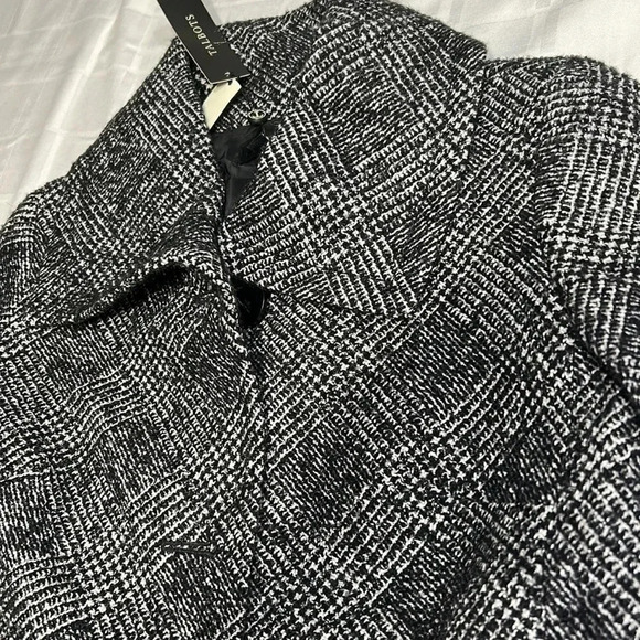 blazer,jacket,preppy clueless,crop wool blend  tweed,academia,herringbone, NWT - Picture 13 of 17
